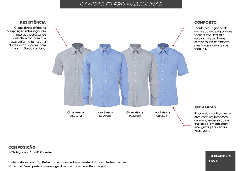 Camisa Fil Pro Manga Longa Masculina Azul Royal - Citerol