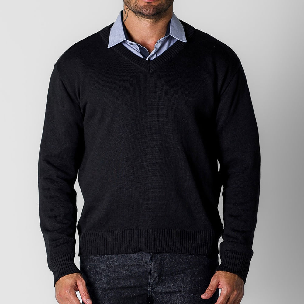 Pullover Preto Masculina - Citerol