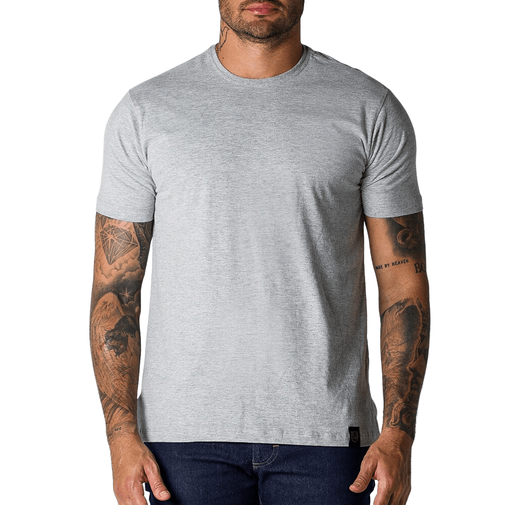 Camiseta Cotton Essential - Mescla - XG