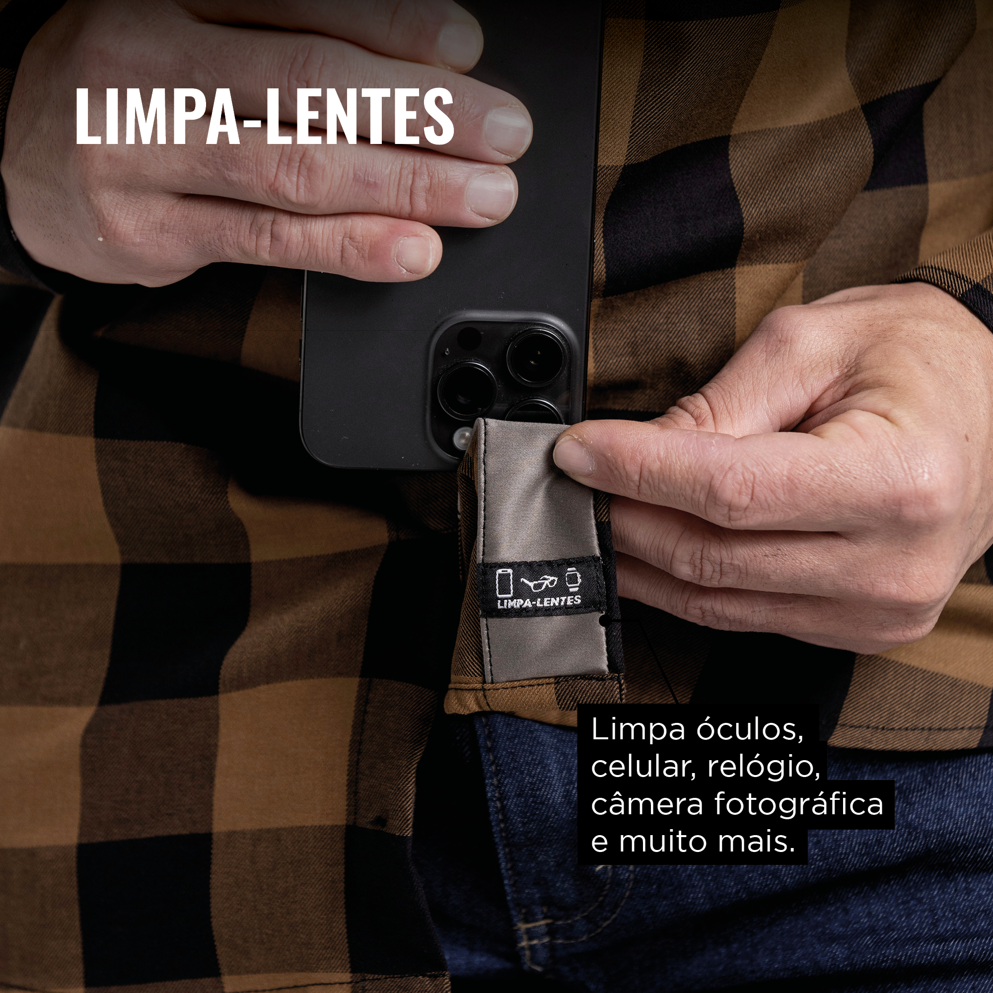 Camisa Jack Lenhador Citerol - Limpe ou desembace seu acessório