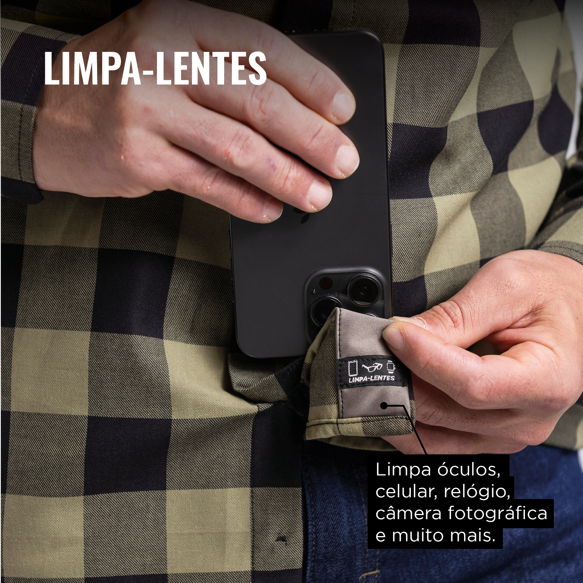Camisa Jack Lenhador Citerol - Limpe ou desembace seu acessório