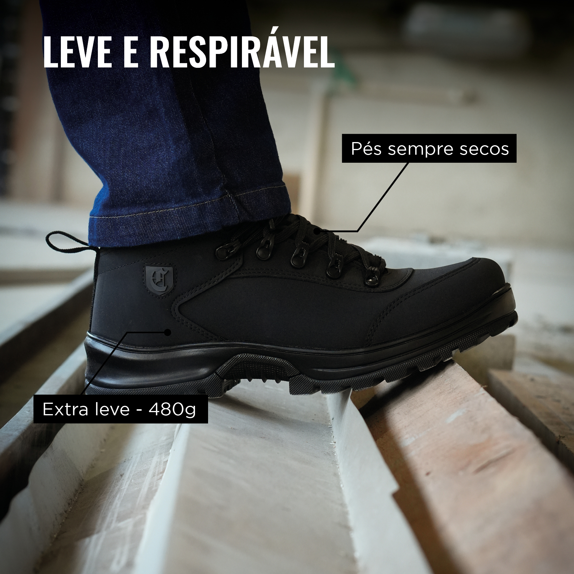 Brute Alfa Impermeável - Para longas jornadas: Leve e Respirável