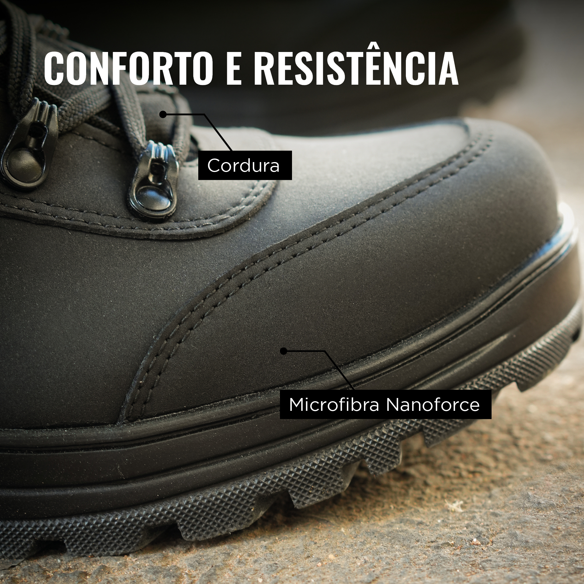 Brute Alfa Impermeável - Conforto e Resistência: Nanoforce + Cordura