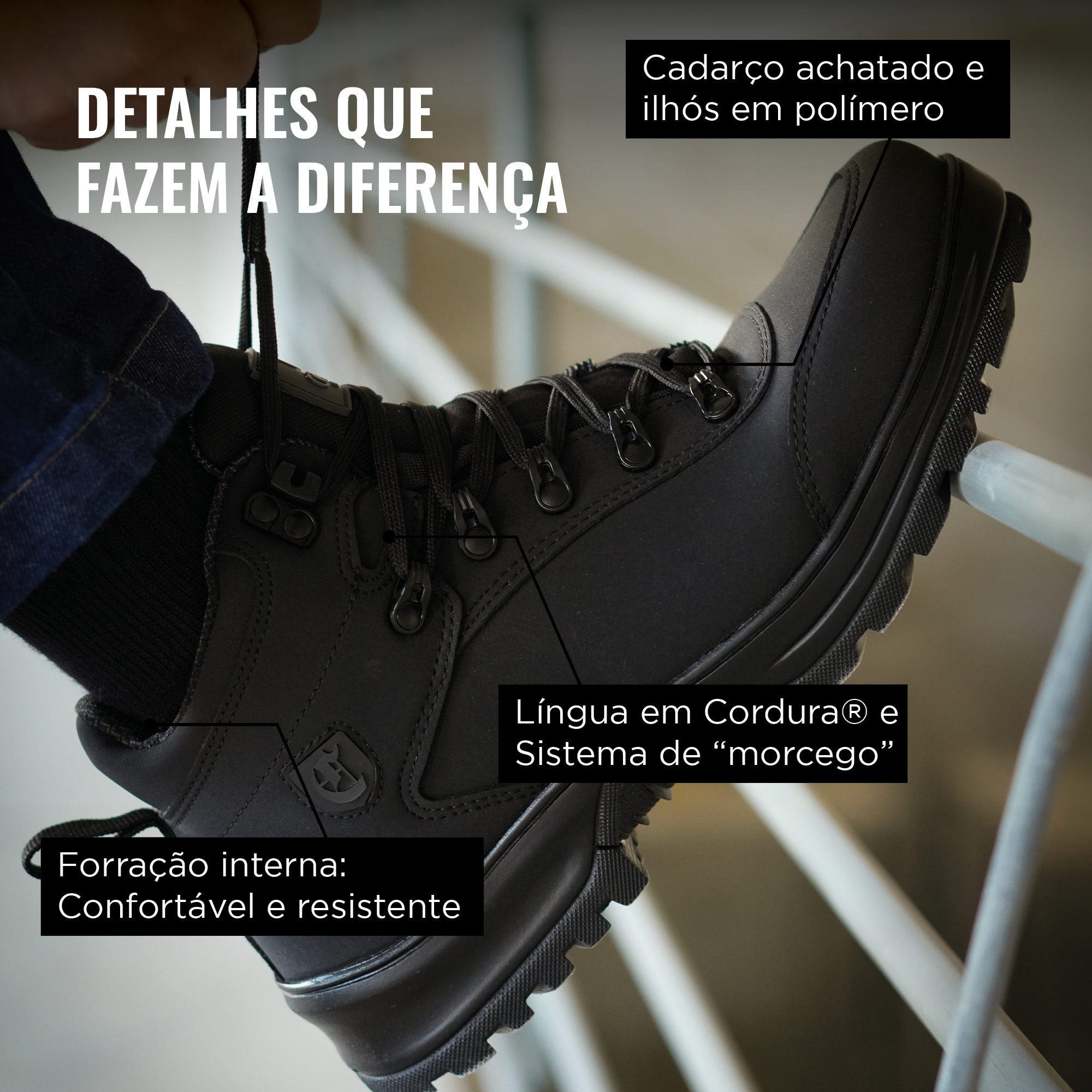 Brute Alfa Impermeável - Detalhes que fazem a diferença