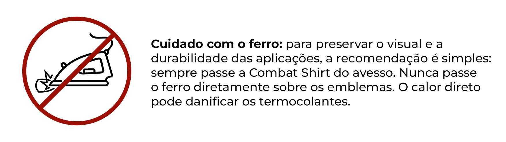 Cuidado com o ferro